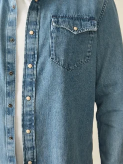 Shirts^Faherty Brand The Western Shirt - Faded Indigo