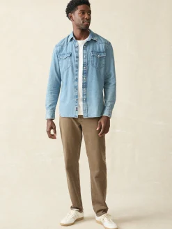 Shirts^Faherty Brand The Western Shirt - Faded Indigo