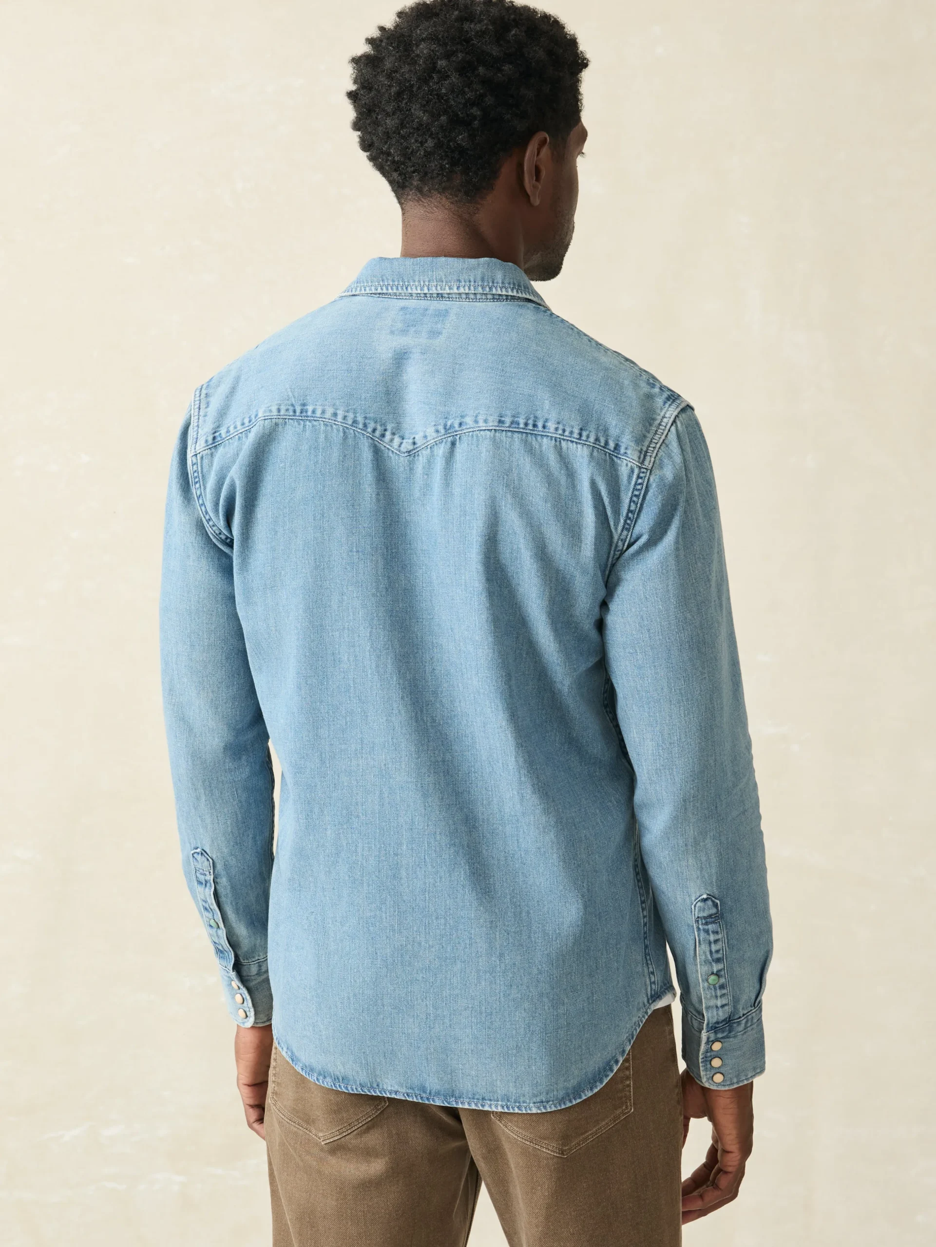 Shirts^Faherty Brand The Western Shirt - Faded Indigo