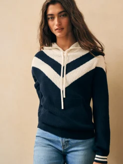 Sweaters|Hoodies & Sweatshirts^Faherty Brand Throwback Sweater Hoodie - Varsity Blues