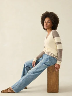 Sweaters^Faherty Brand Throwback V-Neck - Fenway