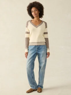 Sweaters^Faherty Brand Throwback V-Neck - Fenway
