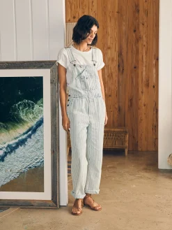 Dresses|Overalls & Jumpsuits^Faherty Brand Topsail Straight Leg Overall - Railroad Stripe