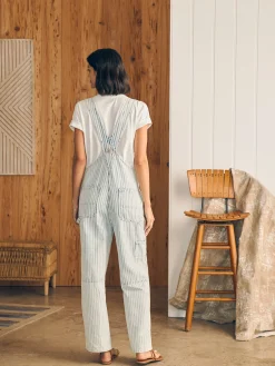 Dresses|Overalls & Jumpsuits^Faherty Brand Topsail Straight Leg Overall - Railroad Stripe