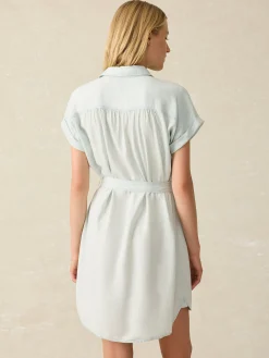 Dresses^Faherty Brand Tried & True Breeze Shirtdress - Icy Blue Wash