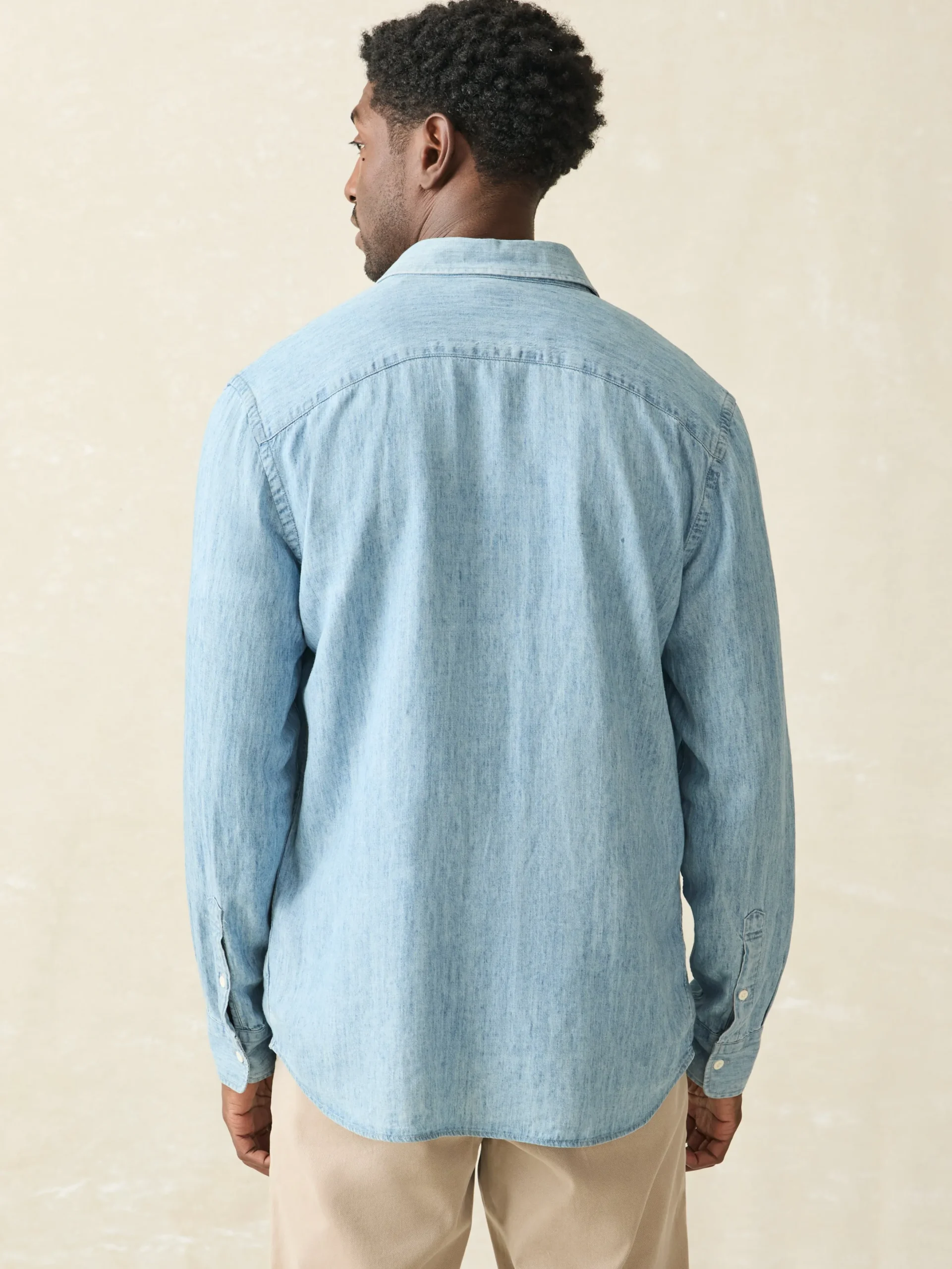 Shirts^Faherty Brand Tried & True Chambray Shirt - Vintage Indigo