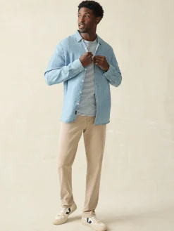 Shirts^Faherty Brand Tried & True Chambray Shirt (Tall) - Vintage Indigo