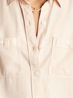 Shirts & Tops^Faherty Brand Tried & True Chambray Shirt - Peach Whip