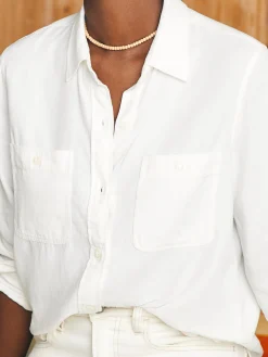 Shirts & Tops^Faherty Brand Tried & True Chambray Shirt - White