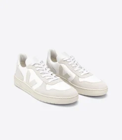 Shoes^Faherty Brand VEJA Men's V-10 - White Natural Pierre