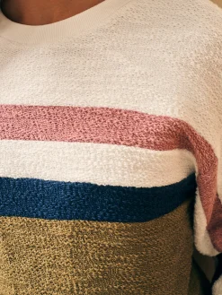 Hoodies & Sweatshirts^Faherty Brand Vista Stripe Pullover - Military Olive Cream