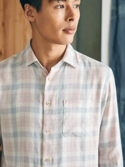Shirts^Faherty Brand Weekend Blend Shirt - Mauve Field Plaid