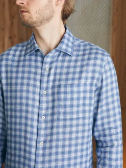 Shirts^Faherty Brand Weekend Blend Shirt - Rockville Blue Plaid