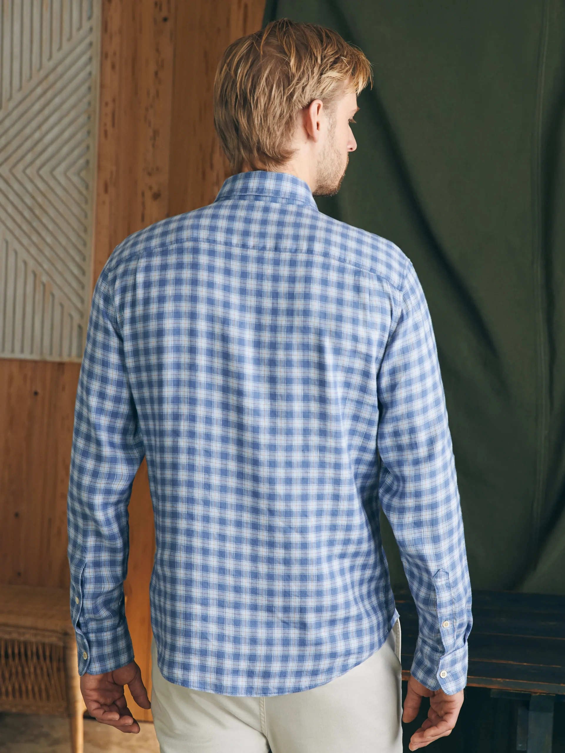 Shirts^Faherty Brand Weekend Blend Shirt - Rockville Blue Plaid