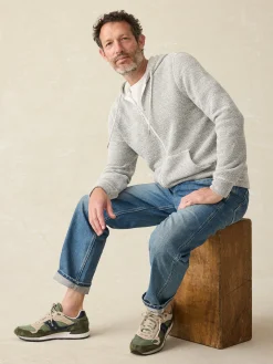 Hoodies & Sweatshirts|Lounge^Faherty Brand Whitewater Full Zip Hoodie - Grey Shell Loop