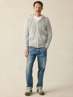 Hoodies & Sweatshirts|Lounge^Faherty Brand Whitewater Full Zip Hoodie - Grey Shell Loop