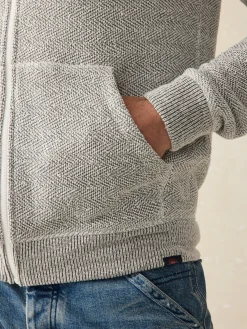 Hoodies & Sweatshirts|Lounge^Faherty Brand Whitewater Full Zip Hoodie (Tall) - Grey Shell Loop