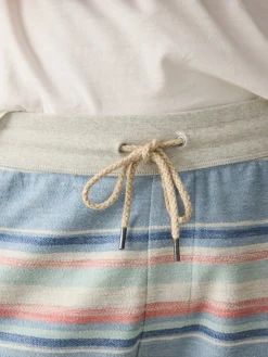 Shorts|Lounge^Faherty Brand Whitewater Stripe Sweatshort - Pacific Rise Stripe