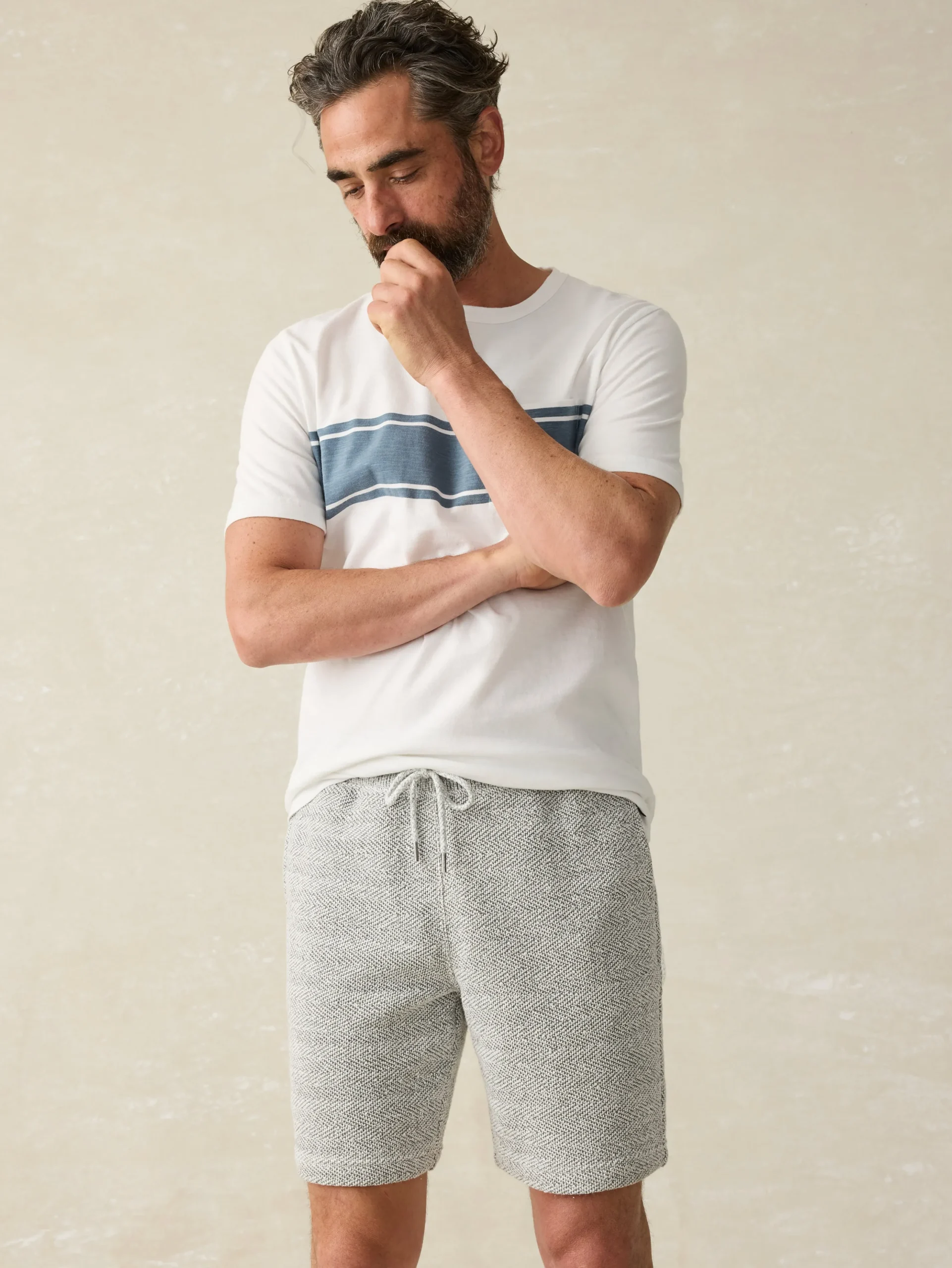 Shorts|Lounge^Faherty Brand Whitewater Sweatshort - Grey Shell Loop