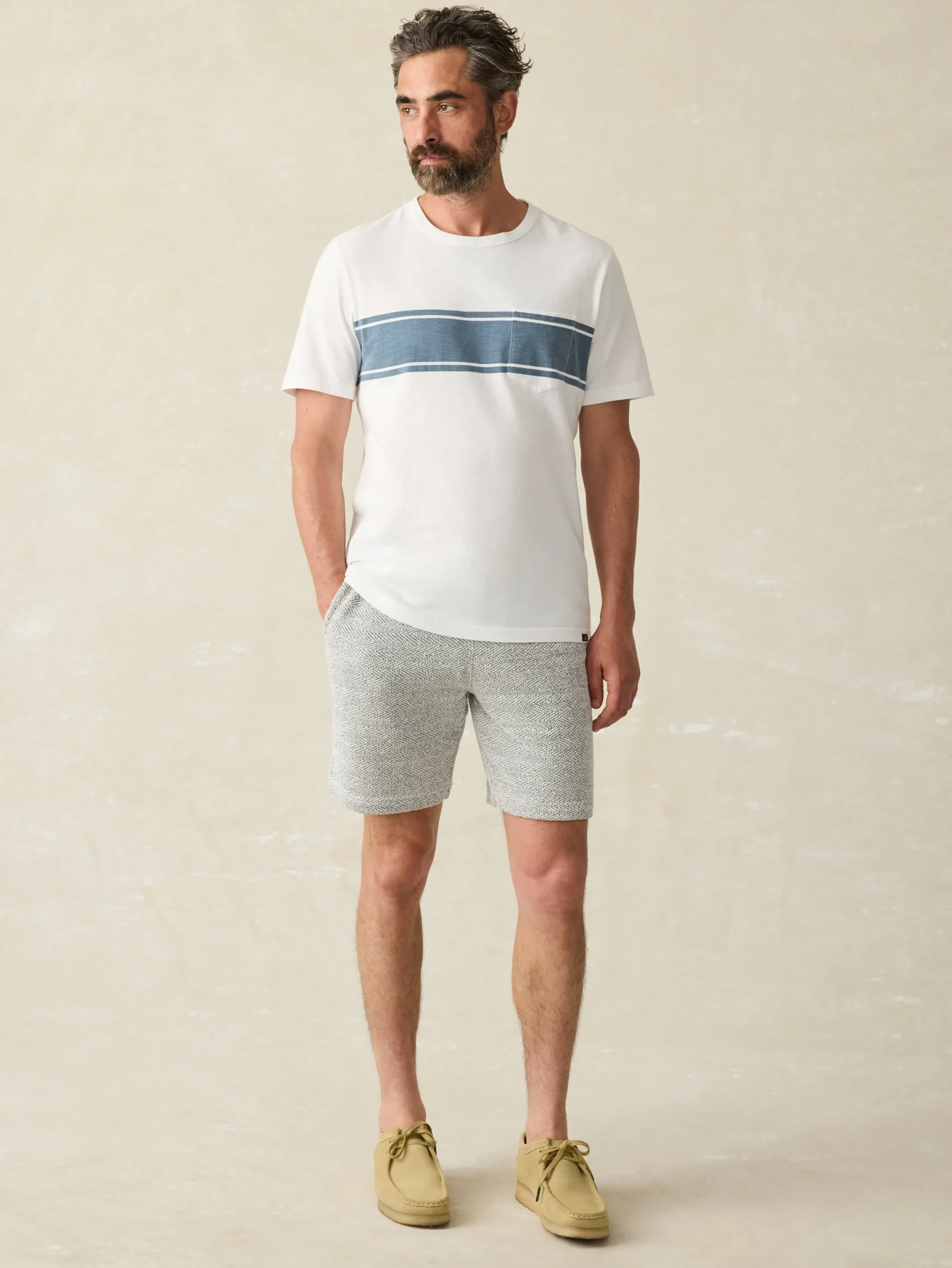Shorts|Lounge^Faherty Brand Whitewater Sweatshort - Grey Shell Loop