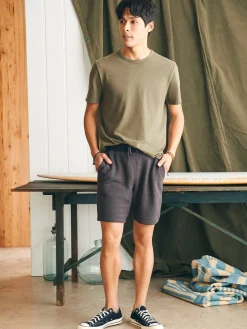 Shorts|Lounge^Faherty Brand Whitewater Sweatshort - Washed Black