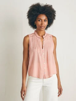Shirts & Tops^Faherty Brand Willa Sleeveless Top - Rosette