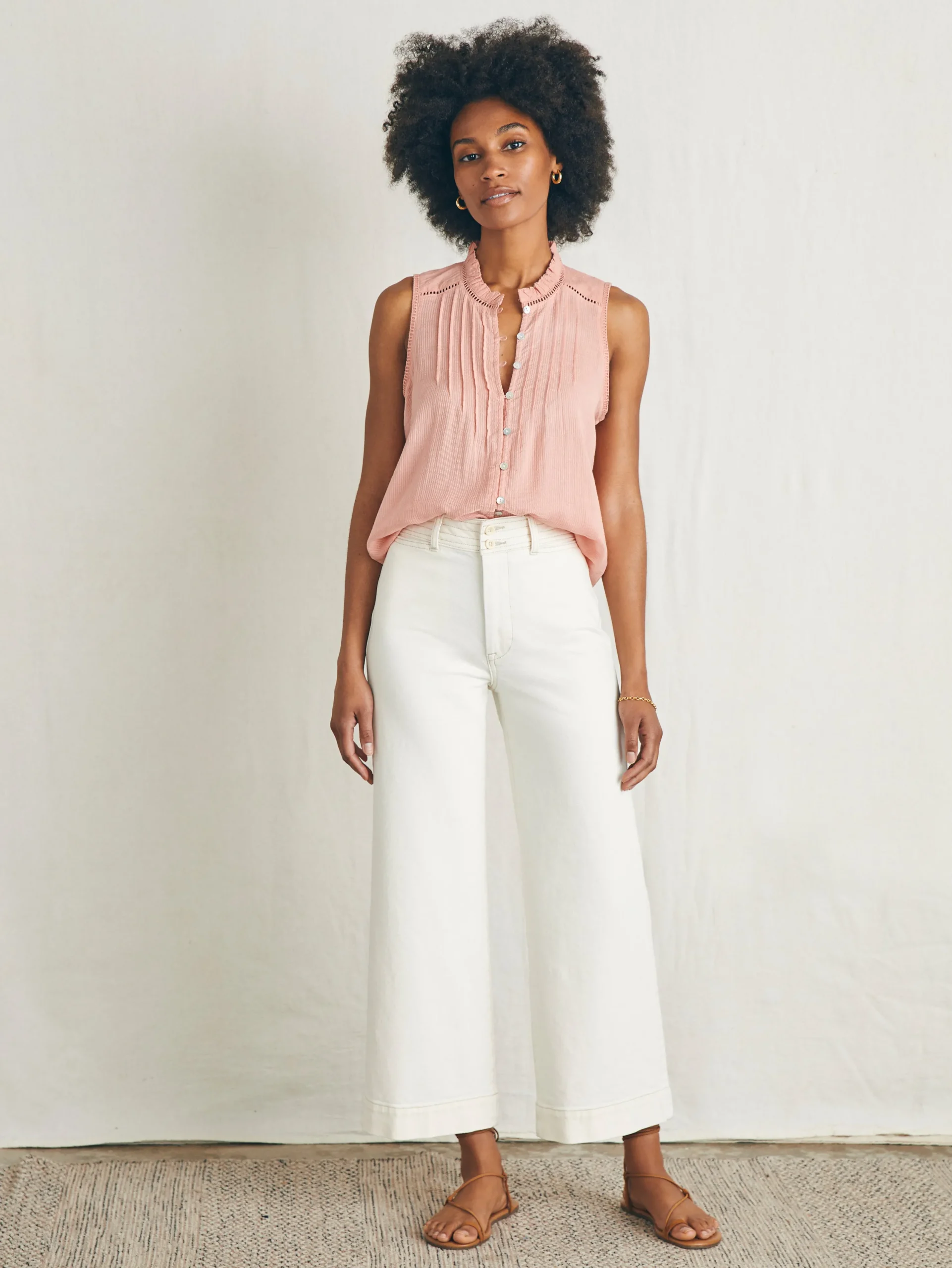 Shirts & Tops^Faherty Brand Willa Sleeveless Top - Rosette