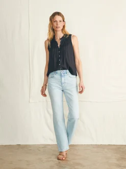 Shirts & Tops^Faherty Brand Willa Sleeveless Top - Washed Black