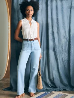 Shirts & Tops^Faherty Brand Willa Sleeveless Top - White