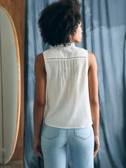 Shirts & Tops^Faherty Brand Willa Sleeveless Top - White