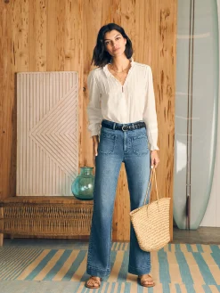 Shirts & Tops^Faherty Brand Willa Top - White