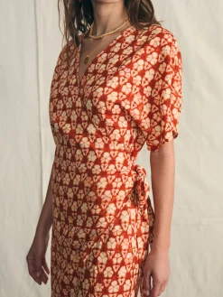 Dresses^Faherty Brand Willow Dress - Spiced Shibori Print