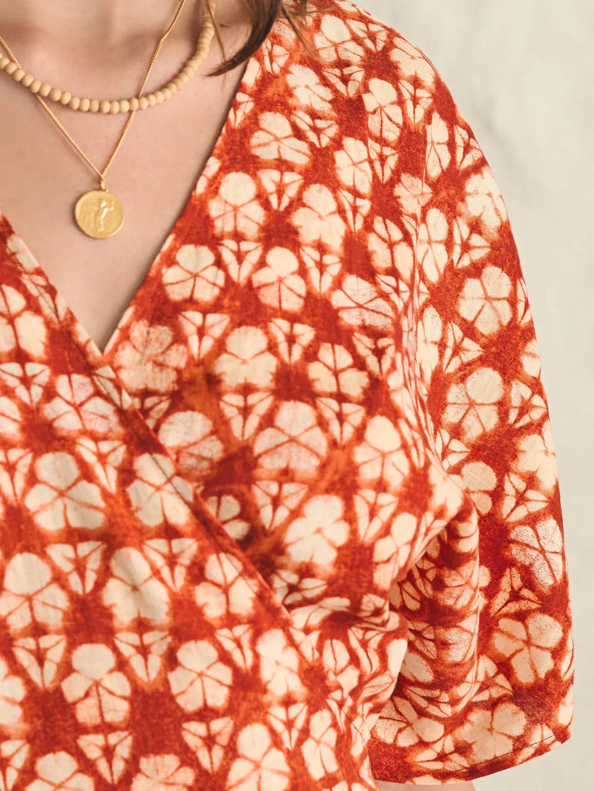 Dresses^Faherty Brand Willow Dress - Spiced Shibori Print