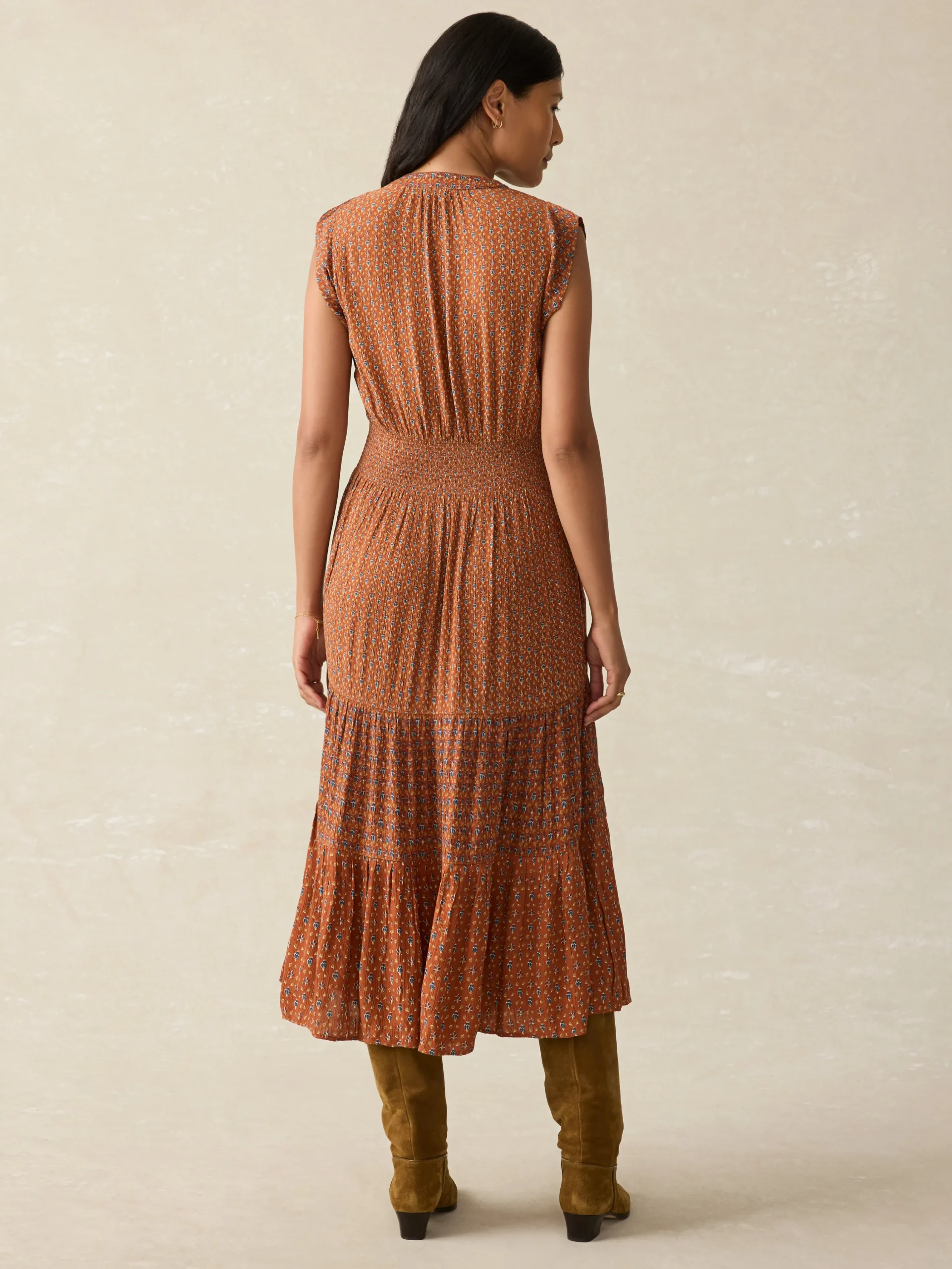 Dresses^Faherty Brand Woodstock Midi Dress - Chestnut Blossom