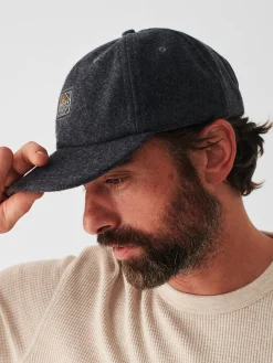 Hats^Faherty Brand Wool Baseball Hat - Grey Heather