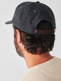 Hats^Faherty Brand Wool Baseball Hat - Grey Heather