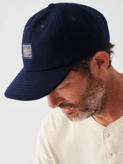 Hats^Faherty Brand Wool Baseball Hat - Navy Heather
