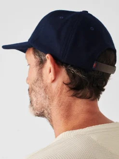 Hats^Faherty Brand Wool Baseball Hat - Navy Heather